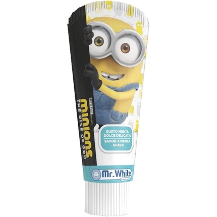 Зубная паста для детей Mr. White Minions 75 мл с фтором, со вкусом простой мяты — подходит для детей от 3 лет и старше Mr.White
Зубная паста для детей Mr. White Minions 75 мл с фтором, со вкусом простой мяты — подходит для детей от 3 лет и старше Mr.White
