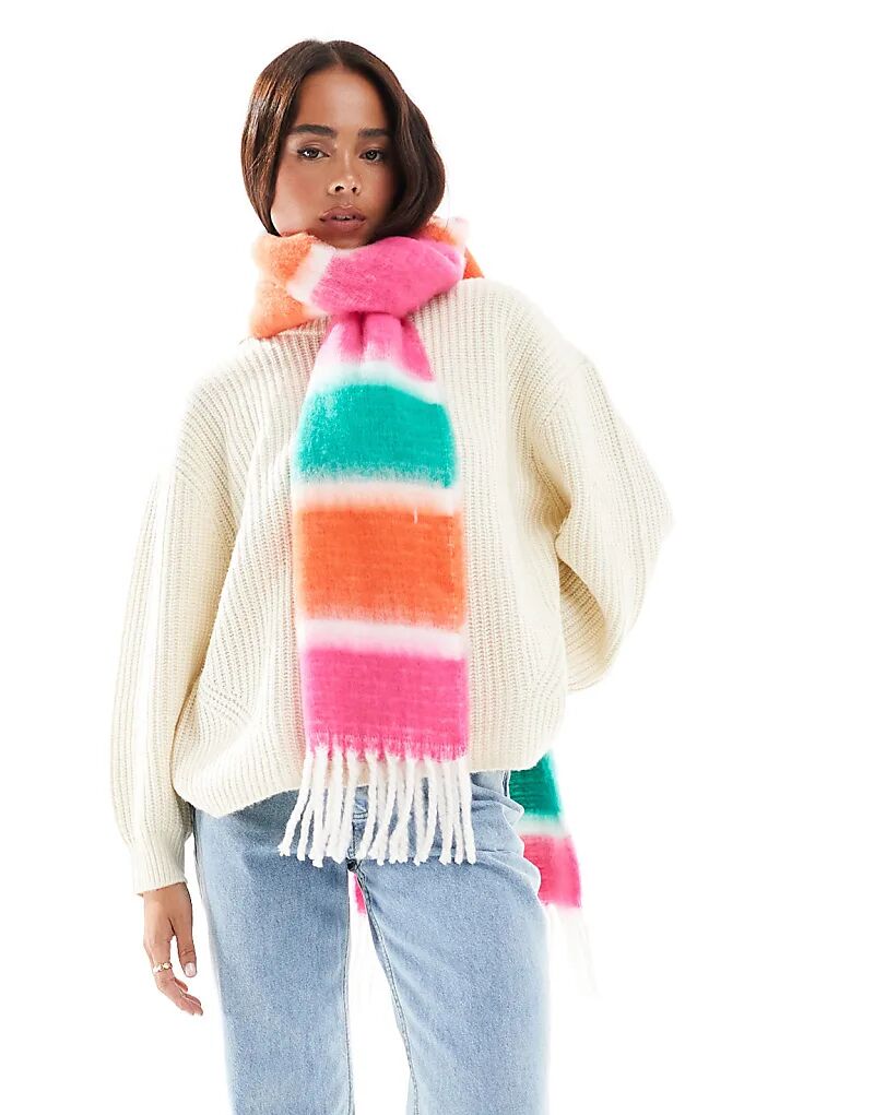 Шарф с разноцветными полосками ASOS DESIGN
Шарф с разноцветными полосками ASOS DESIGN
