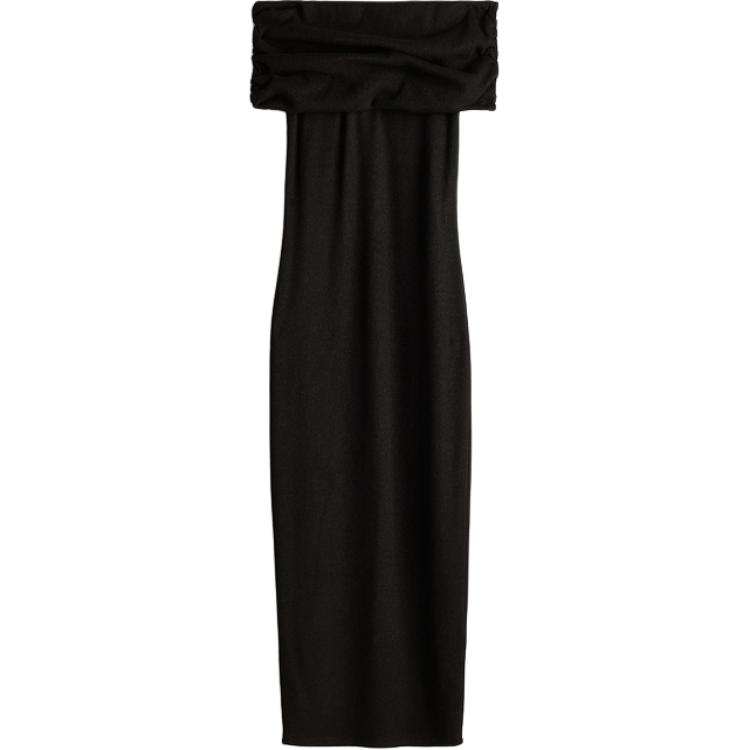 Футболка-платье с короткими рукавами женская черная H&M
Футболка-платье с короткими рукавами женская черная H&M