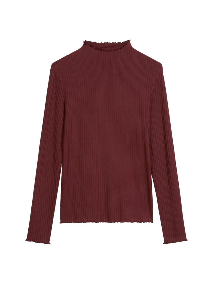 Marc O'Polo DENIM Узкая ребристая футболка с длинными рукавами темно-бордового цвета
Marc O'Polo DENIM Узкая ребристая футболка с длинными рукавами темно-бордового цвета