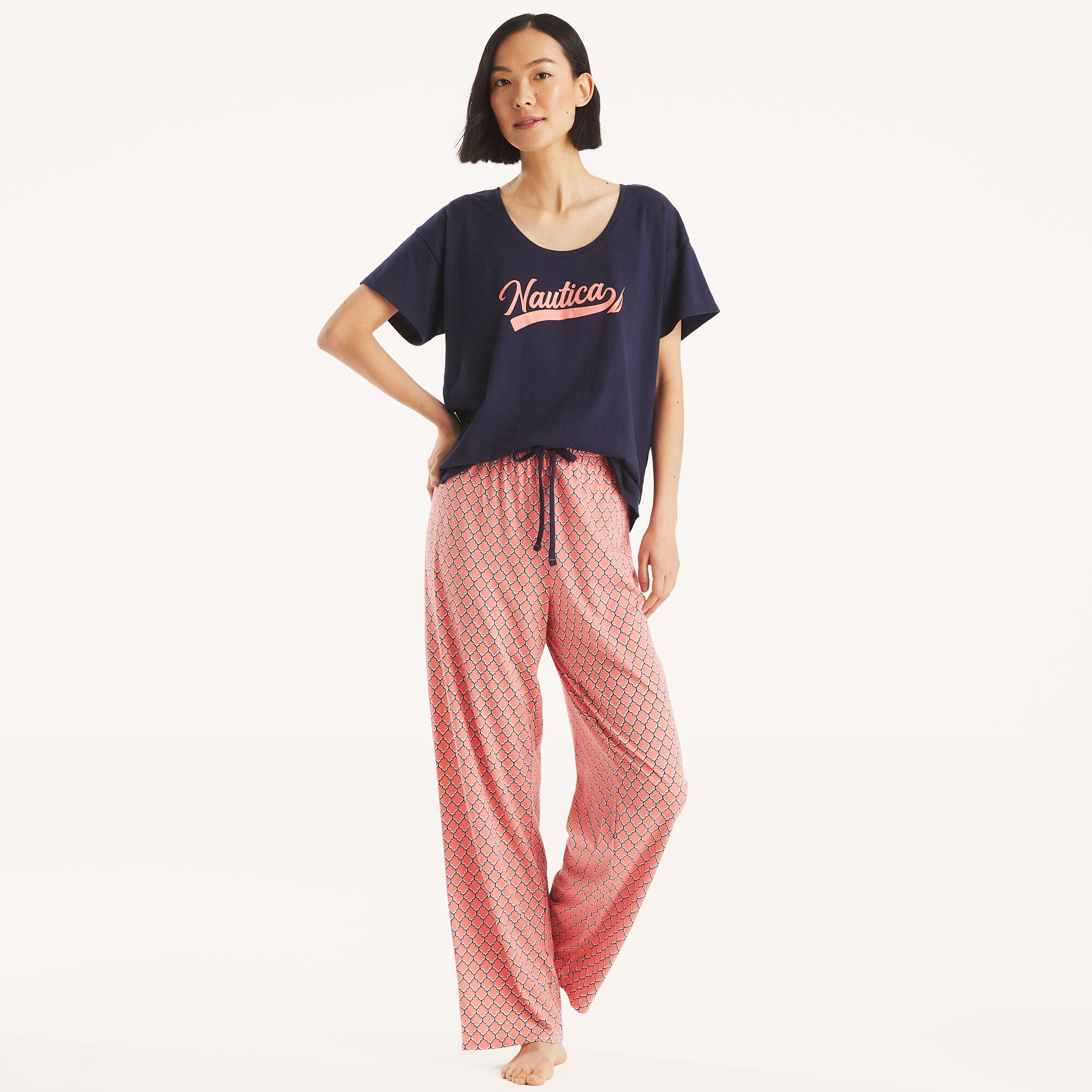 Nautica Женский Пижамный Комплект с Принтом, цвет coral cape
Nautica Женский Пижамный Комплект с Принтом, цвет coral cape