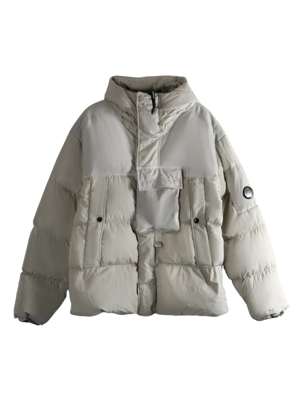 Куртка-пуховик с капюшоном C.P. Company, серый 
Куртка-пуховик с капюшоном C.P. Company, серый