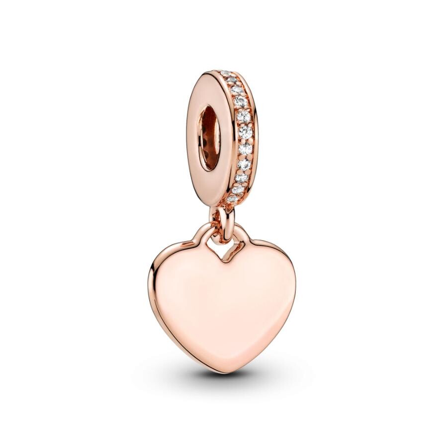 Шарм Engravable Heart Tag Dangle Pandora, покрытие - розовое золото
Шарм Engravable Heart Tag Dangle Pandora, покрытие - розовое золото