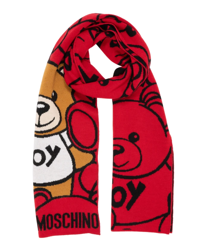 Шерстяной шарф с абстрактным узором Moschino, мультиколор
Шерстяной шарф с абстрактным узором Moschino, мультиколор