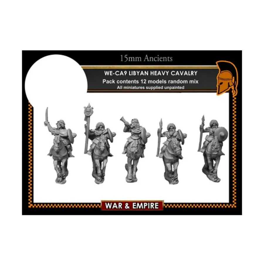 Ливийская тяжелая кавалерия - Карфагенская, War & Empire - Ancients Miniatures - Carthaginian (15mm)
Ливийская тяжелая кавалерия - Карфагенская, War & Empire - Ancients Miniatures - Carthaginian (15mm)