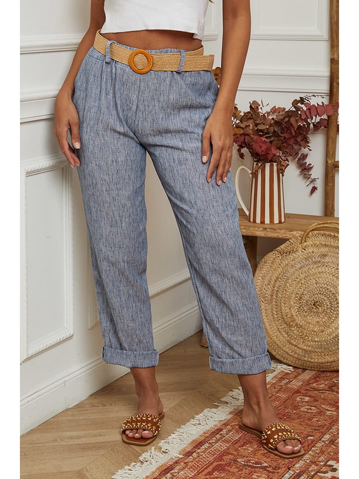 Тканевые брюки La Compagnie Du Lin, синий
Тканевые брюки La Compagnie Du Lin, синий