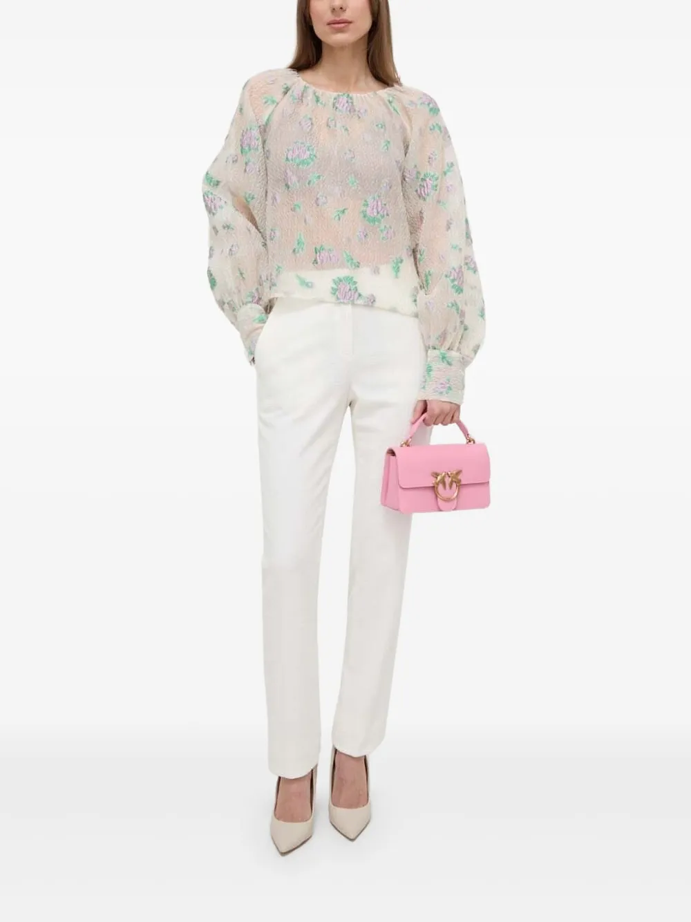 Блузка с цветочным принтом Custommade, нейтральный
Блузка с цветочным принтом Custommade, нейтральный