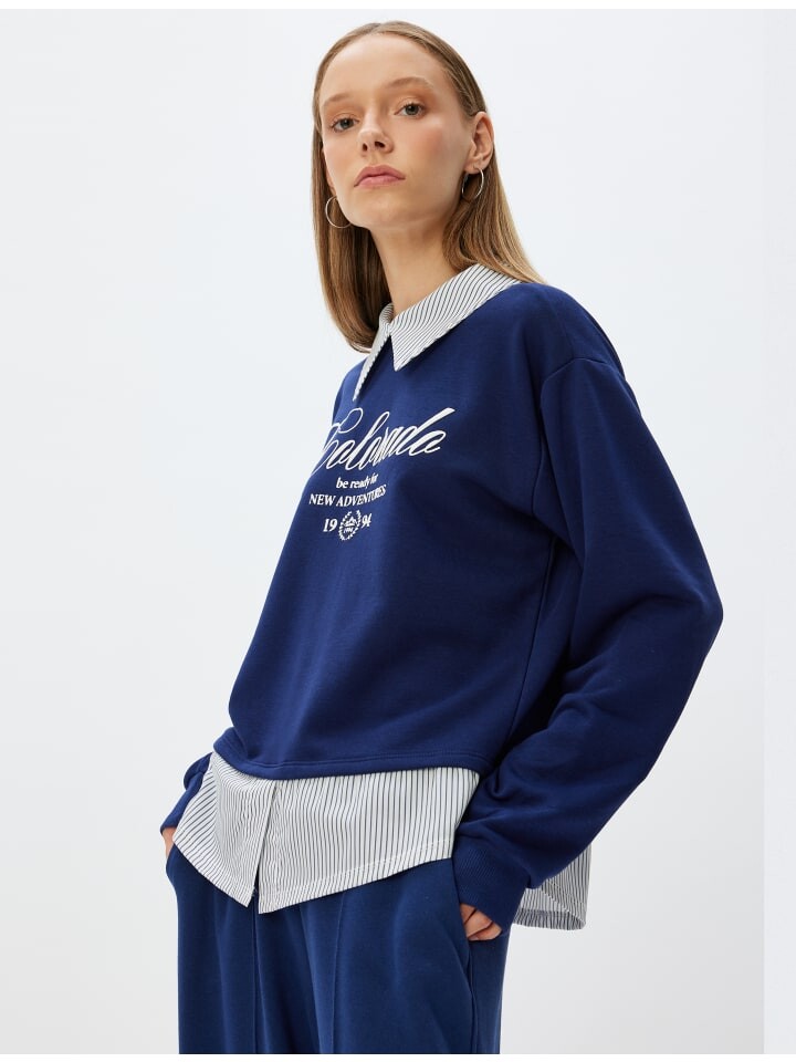 Толстовка KOTON, темно-синий
Толстовка KOTON, темно-синий