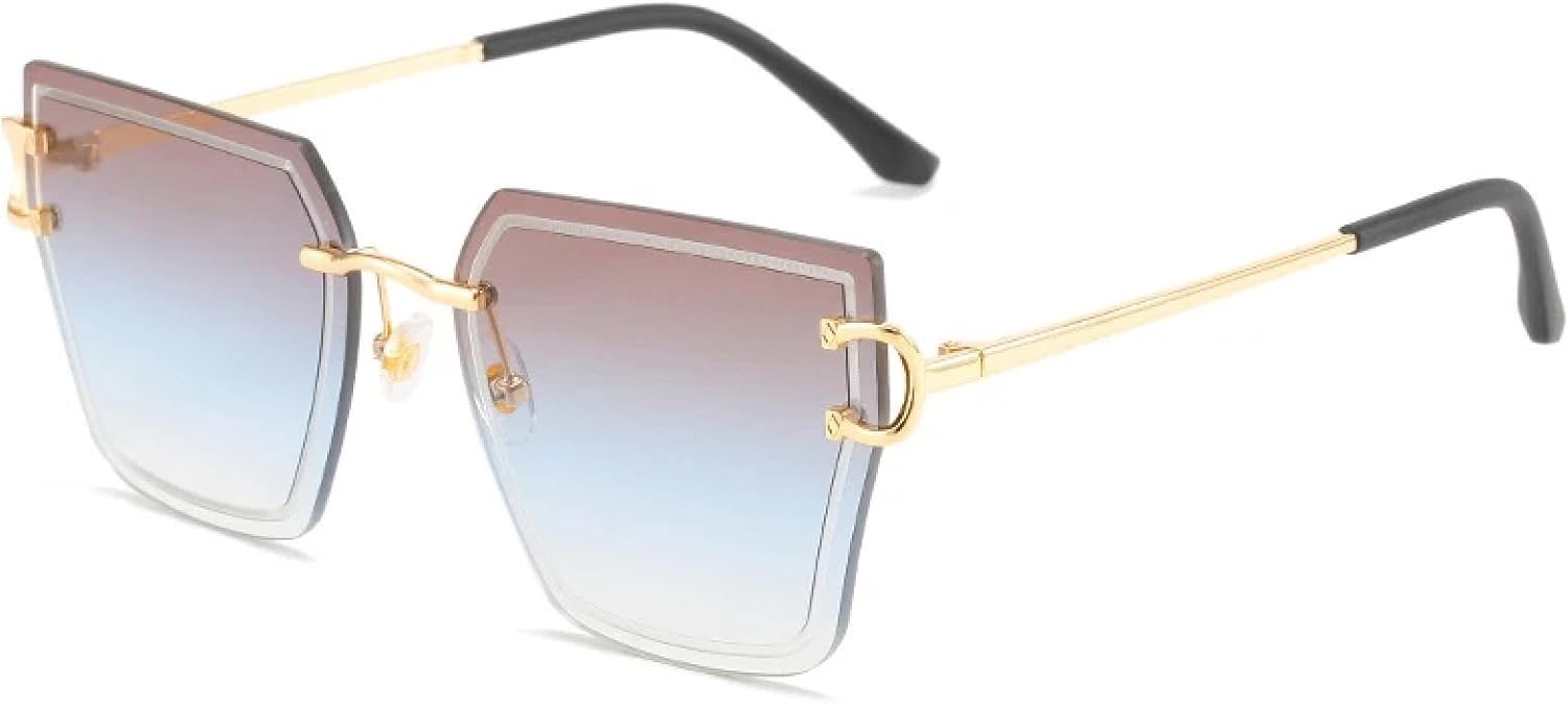 Модные безободковые металлические солнцезащитные очки для женщин и мужчин в винтажном стиле, для уличной фотографии, защита от УФ-излучения UV400 TKKTLLT, Gold Tea Blue
Модные безободковые металлические солнцезащитные очки для женщин и мужчин в винтажном стиле, для уличной фотографии, защита от УФ-излучения UV400 TKKTLLT, Gold Tea Blue