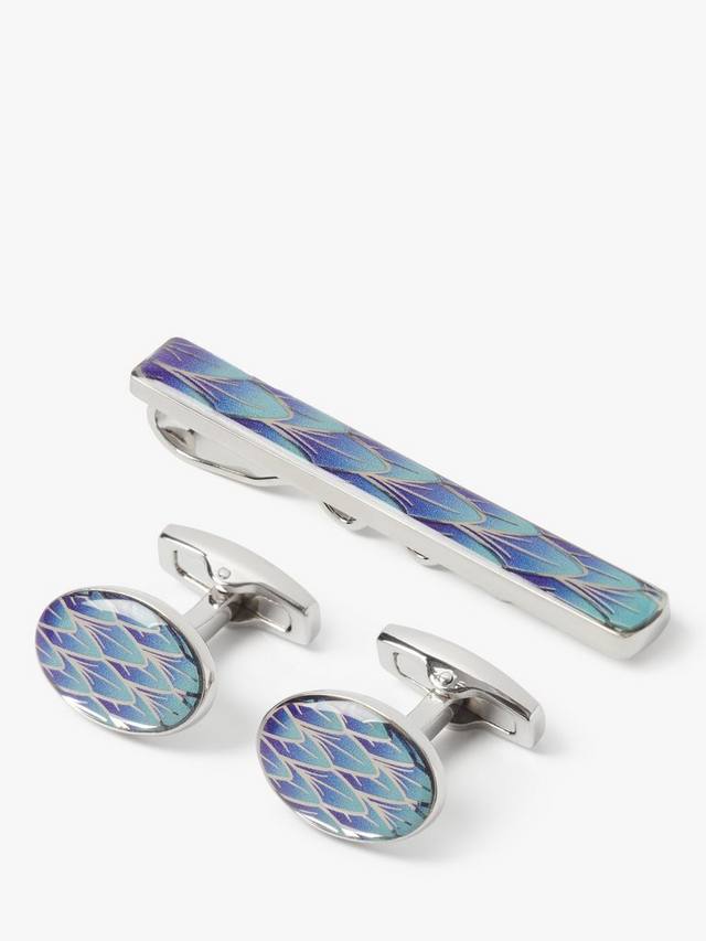 Подарочный набор с горкой для галстука-запонки Simon Carter, цвет Blue/Silver
Подарочный набор с горкой для галстука-запонки Simon Carter, цвет Blue/Silver