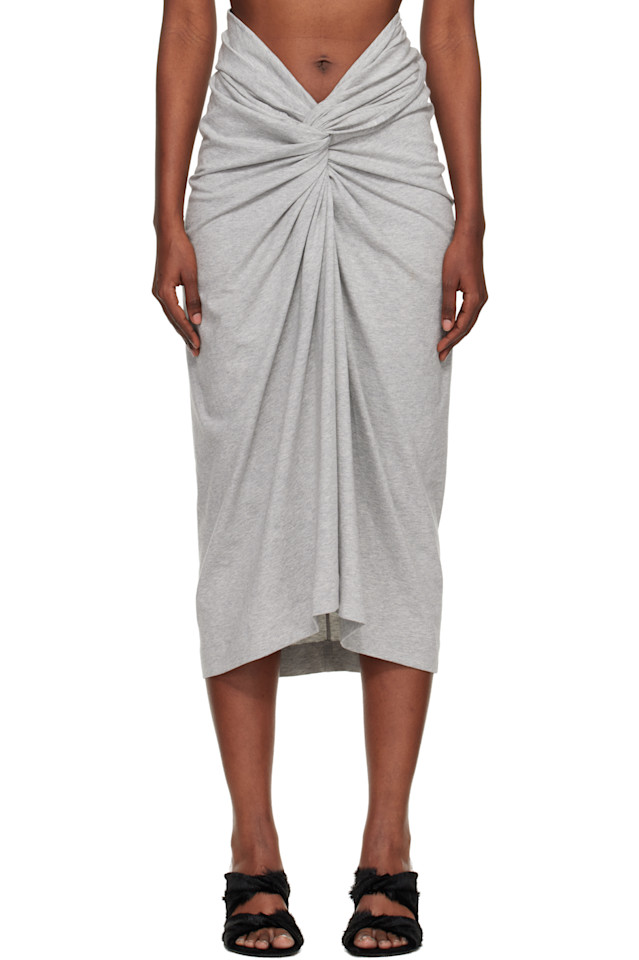 Dries Van Noten Серая трикотажная юбка миди
Dries Van Noten Серая трикотажная юбка миди