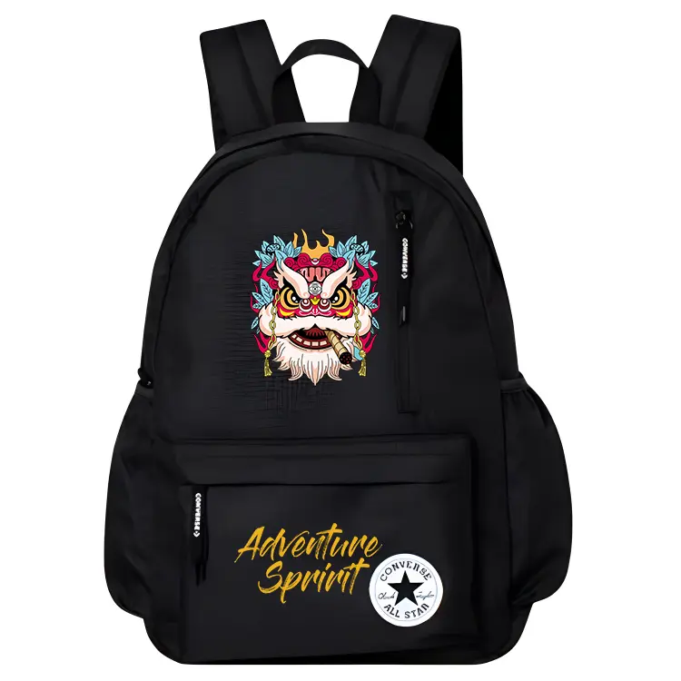 Converse Полиэстеровый рюкзак среднего размера унисекс черный, Lion
Converse Полиэстеровый рюкзак среднего размера унисекс черный, Lion