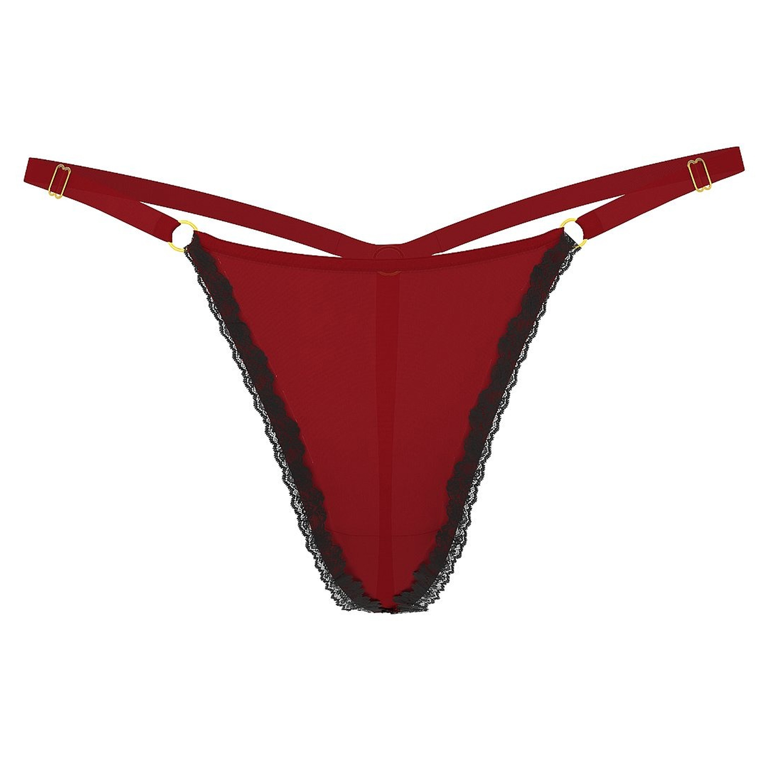 Трусы Victoria's Secret Lace-Trim Adjustable V-String, бордовый
Трусы Victoria's Secret Lace-Trim Adjustable V-String, бордовый