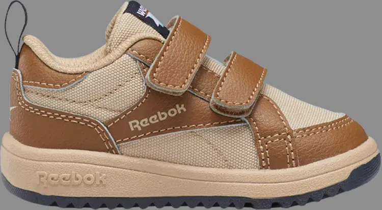Кроссовки weebok clasp low toddler 'wild brown sahara' Reebok, коричневый
Кроссовки weebok clasp low toddler 'wild brown sahara' Reebok, коричневый