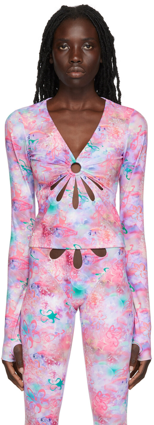 Эксклюзивный розовый топ SSENSE Collina Strada
Эксклюзивный розовый топ SSENSE Collina Strada