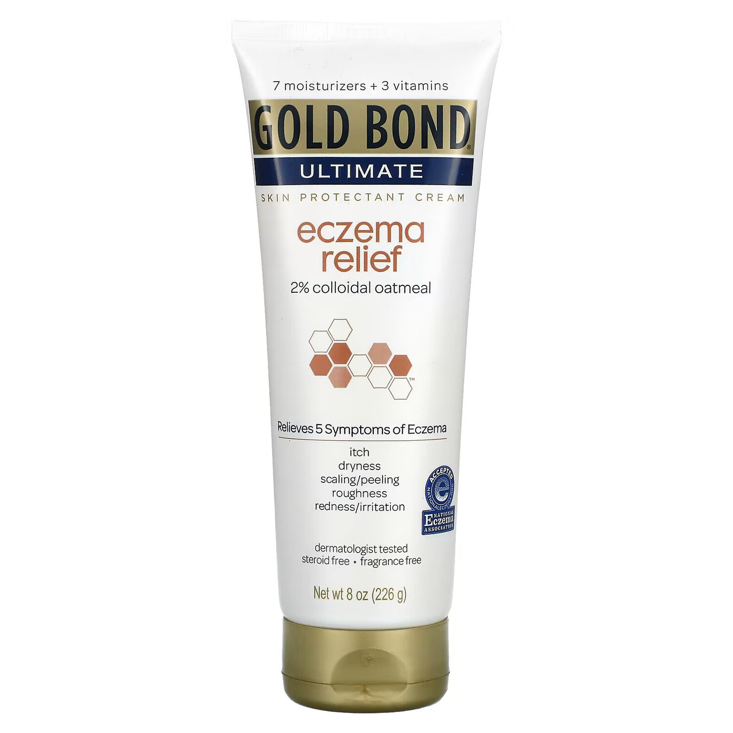 Gold Bond, Ultimate Eczema Relief, крем для защиты кожи, без отдушек, 226 г (8 унций)
Gold Bond, Ultimate Eczema Relief, крем для защиты кожи, без отдушек, 226 г (8 унций)