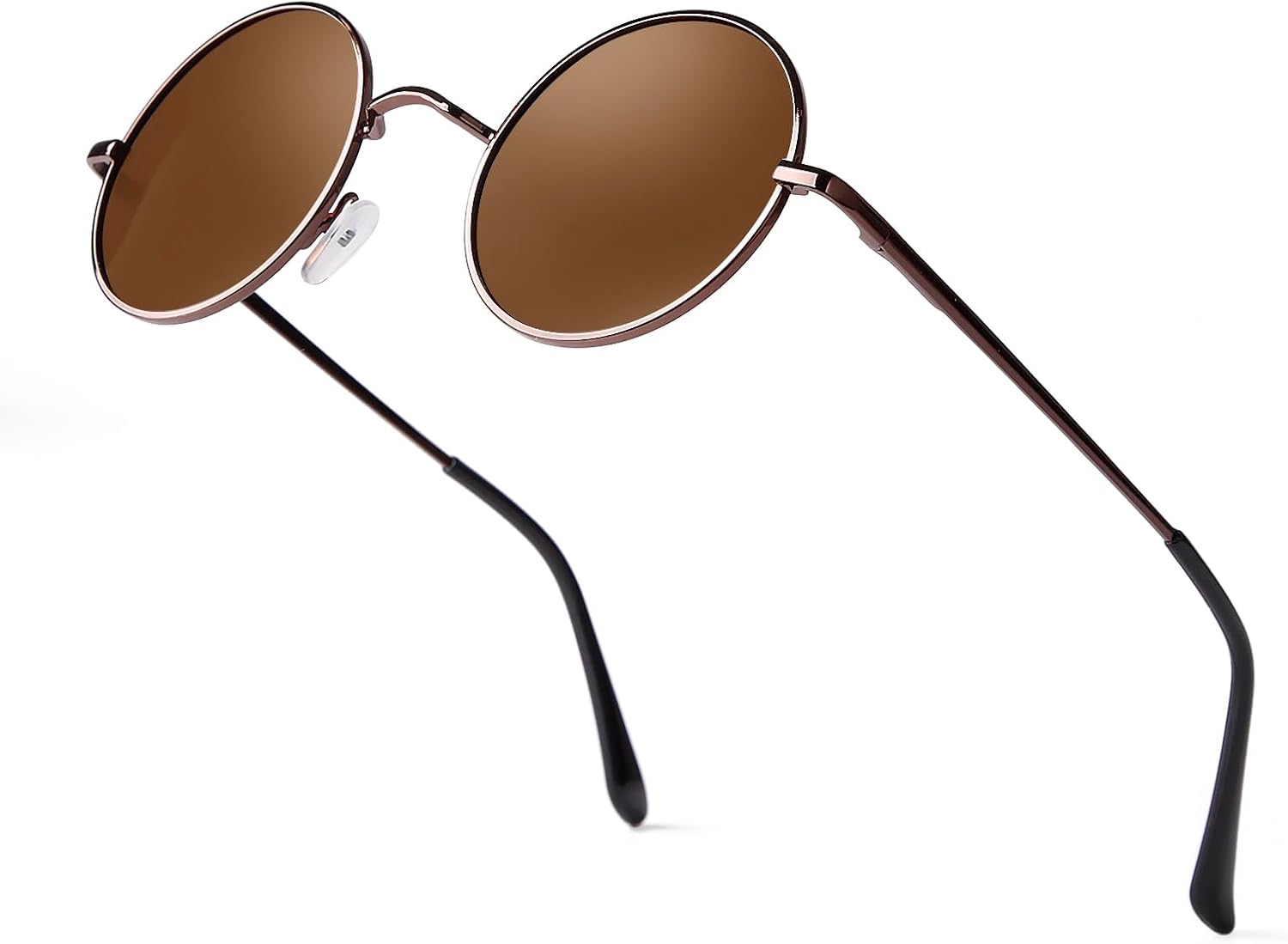 Ретро маленькие круглые поляризованные солнцезащитные очки для женщин и мужчин в винтажной металлической оправе с тонированными линзами Laurinny, Coffee Frame/Coffee Lens
Ретро маленькие круглые поляризованные солнцезащитные очки для женщин и мужчин в винтажной металлической оправе с тонированными линзами Laurinny, Coffee Frame/Coffee Lens