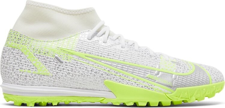 Кроссовки Nike Mercurial Superfly 8 Academy TF 'Metallic Silver Volt', белый
Кроссовки Nike Mercurial Superfly 8 Academy TF 'Metallic Silver Volt', белый