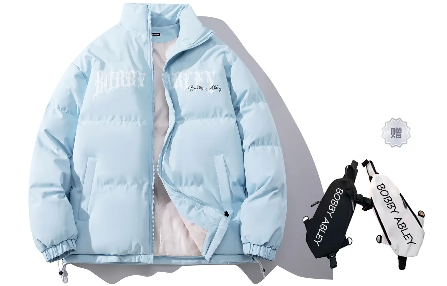 BOBBY ABLEY Пуховик унисекс, Light Blue (Comes with Branded Crossbody Bag)
BOBBY ABLEY Пуховик унисекс, Light Blue (Comes with Branded Crossbody Bag)