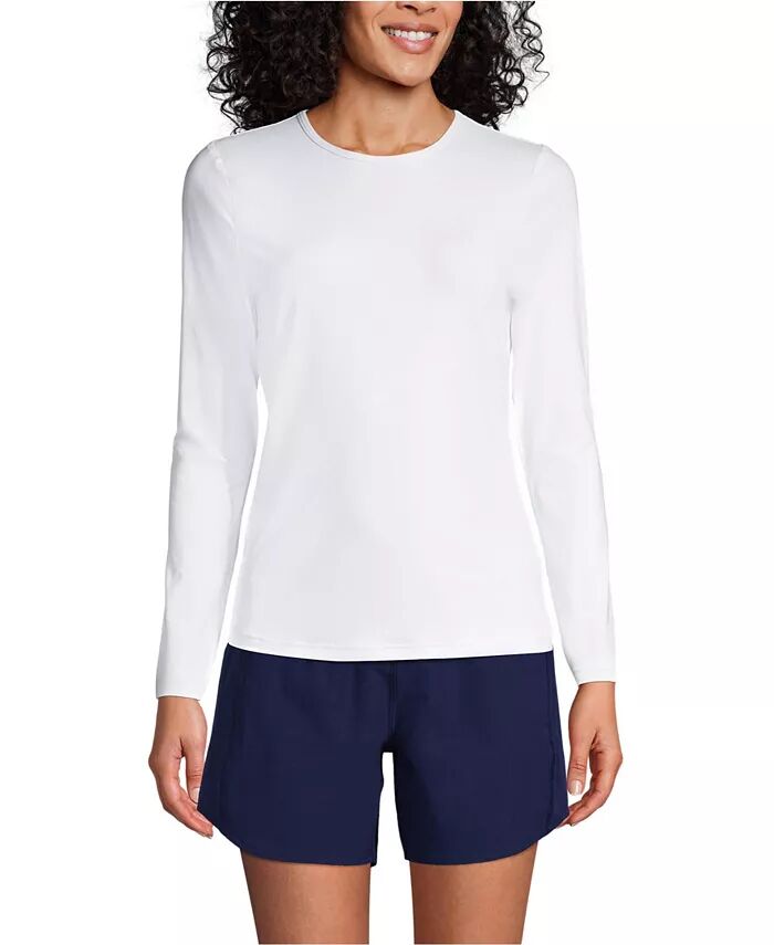 Женский длинный свободный рашгард с длинным рукавом UPF 50 Lands' End, белый
Женский длинный свободный рашгард с длинным рукавом UPF 50 Lands' End, белый