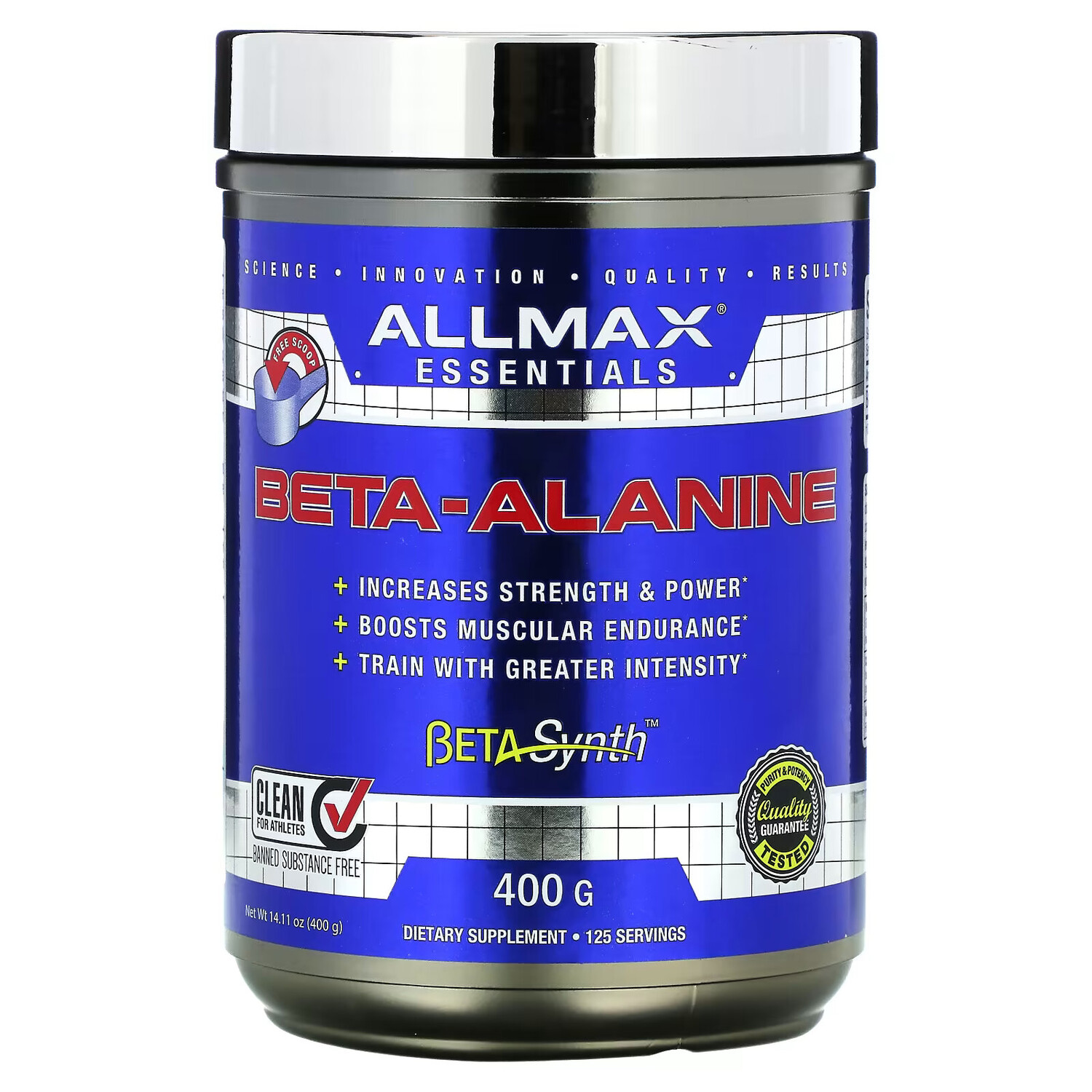 ALLMAX, Бета-аланин, 400 г (14,11 унции)
ALLMAX, Бета-аланин, 400 г (14,11 унции)