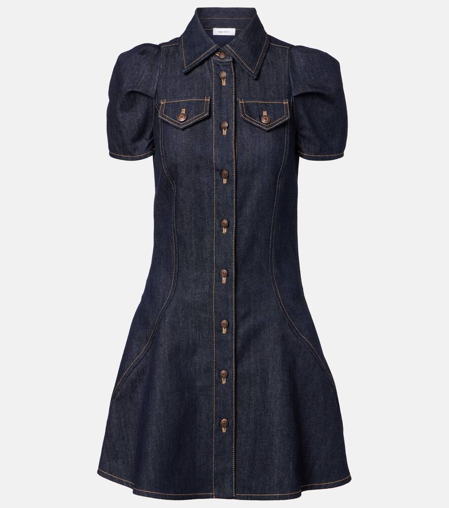 Джинсовое мини-платье с пышными рукавами McQueen, Dark Blue Wash
Джинсовое мини-платье с пышными рукавами McQueen, Dark Blue Wash