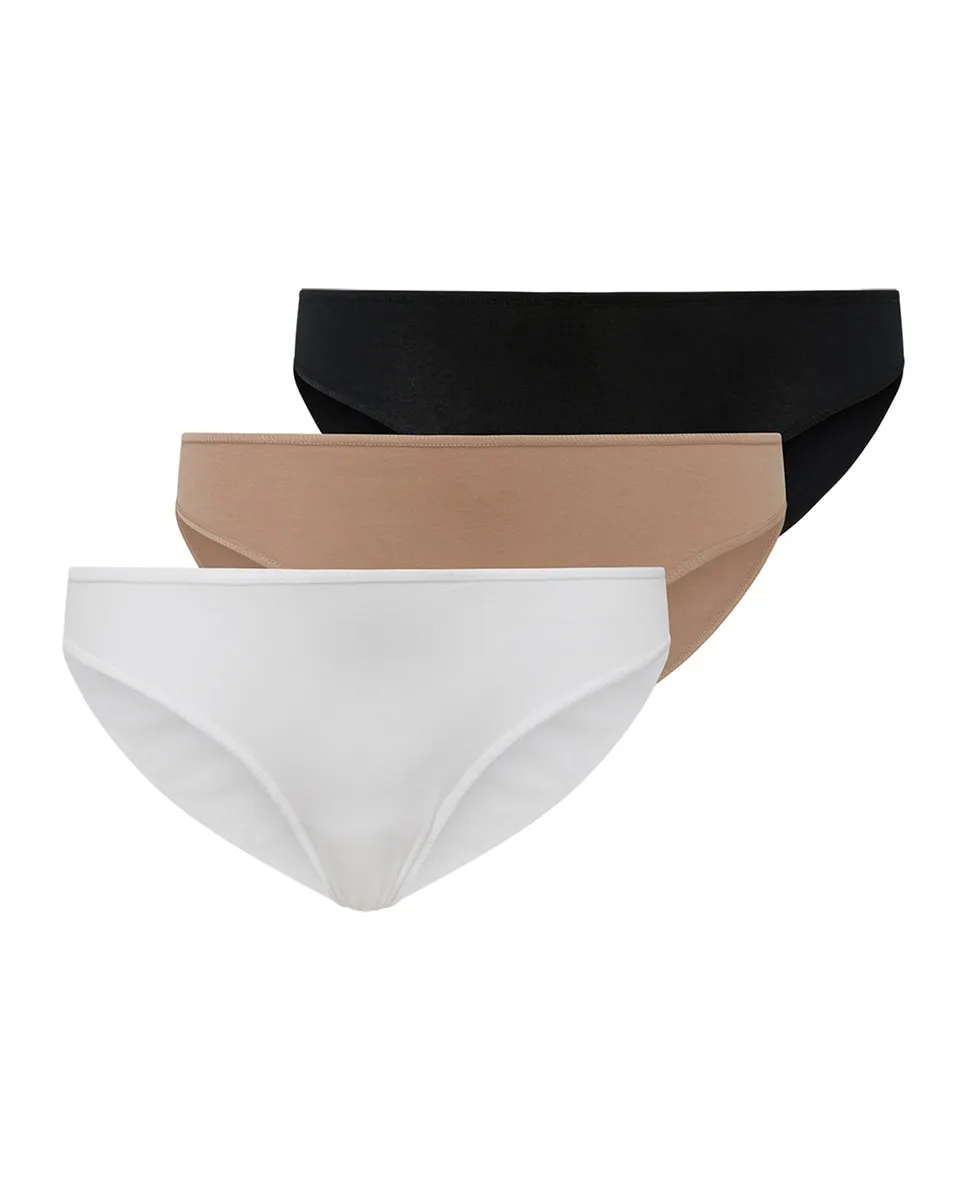 Набор из 3 гладких трусов из микрофибры Punto Blanco, мультиколор
Набор из 3 гладких трусов из микрофибры Punto Blanco, мультиколор
