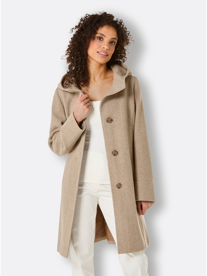 Шерстяное пальто коричневого и экрю цвета MANISA
Шерстяное пальто коричневого и экрю цвета MANISA