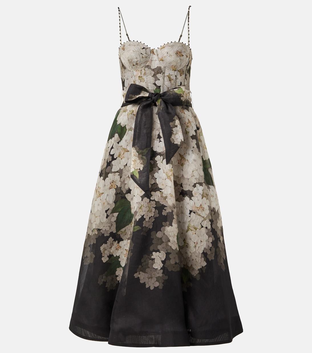 Платье-бюстье Balance из льна и шелка Zimmermann, Black Hydrangea
Платье-бюстье Balance из льна и шелка Zimmermann, Black Hydrangea