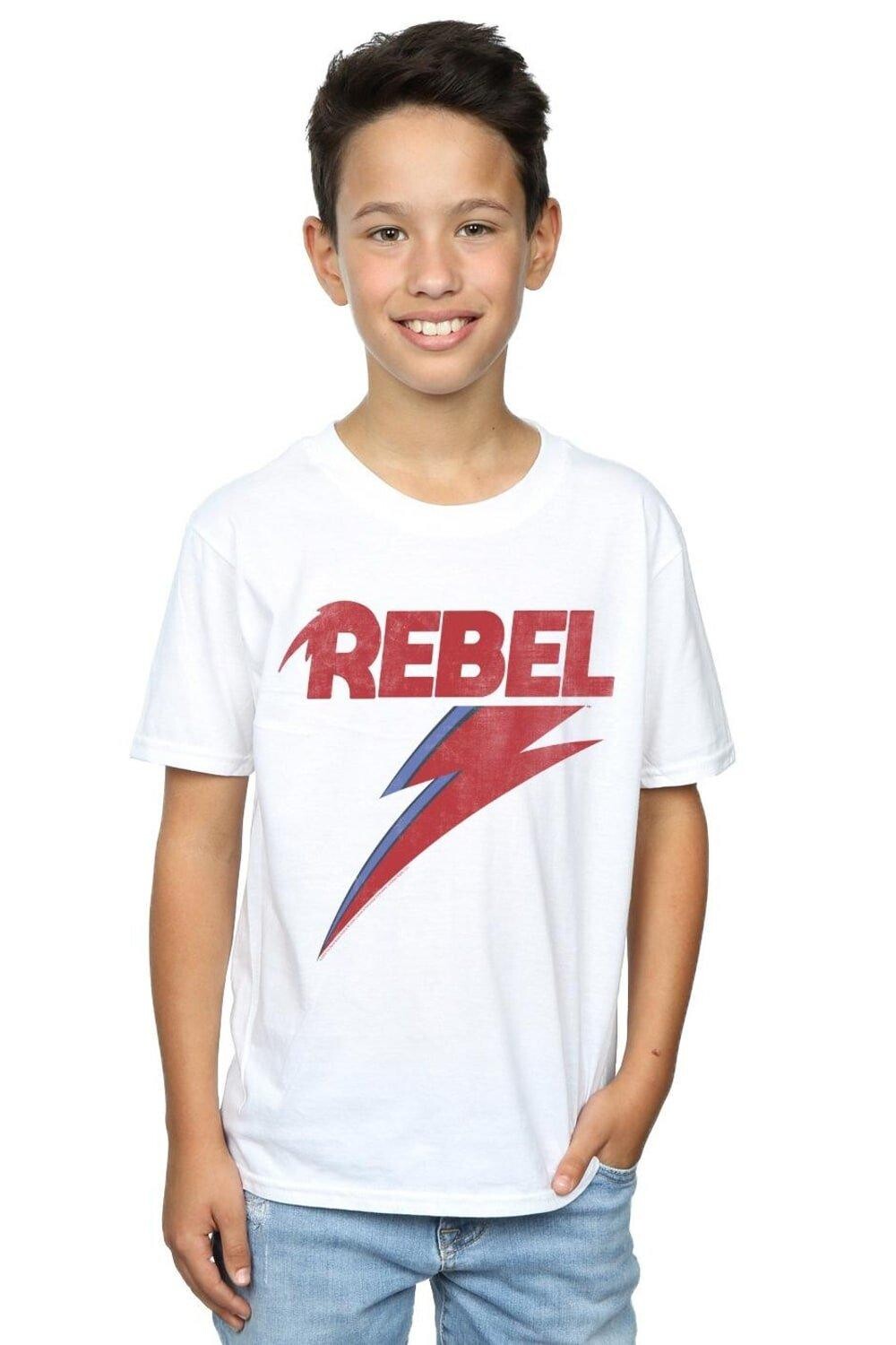 Потертая футболка Rebel David Bowie, белый
Потертая футболка Rebel David Bowie, белый