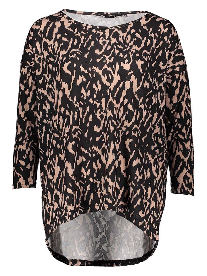 Лонгслив ONLY Longsleeve, цвет Schwarz/Beige 
Лонгслив ONLY Longsleeve, цвет Schwarz/Beige