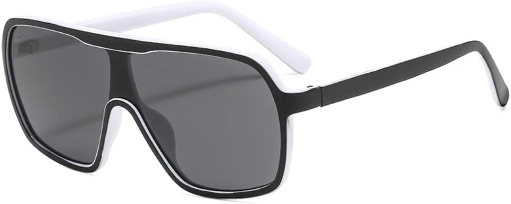 Женские солнцезащитные очки в стиле ретро квадратной оправы, роскошные очки большого размера для мужчин, очки для активного отдыха и спорта, защита от ультрафиолета UV400 TVTBBVV, Black White Gray
Женские солнцезащитные очки в стиле ретро квадратной оправы, роскошные очки большого размера для мужчин, очки для активного отдыха и спорта, защита от ультрафиолета UV400 TVTBBVV, Black White Gray