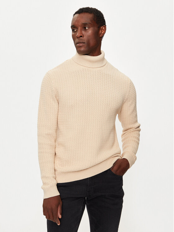 Свитер с высоким воротником обычного кроя Selected Homme, бежевый
Свитер с высоким воротником обычного кроя Selected Homme, бежевый