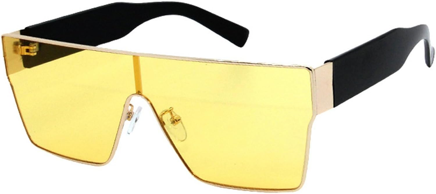 Ретро-солнцезащитные очки большого квадратного размера для женщин, цельные, с градиентными линзами, защита от УФ-излучения UV400, модные солнцезащитные очки для мужчин mincl, Yellow
Ретро-солнцезащитные очки большого квадратного размера для женщин, цельные, с градиентными линзами, защита от УФ-излучения UV400, модные солнцезащитные очки для мужчин mincl, Yellow