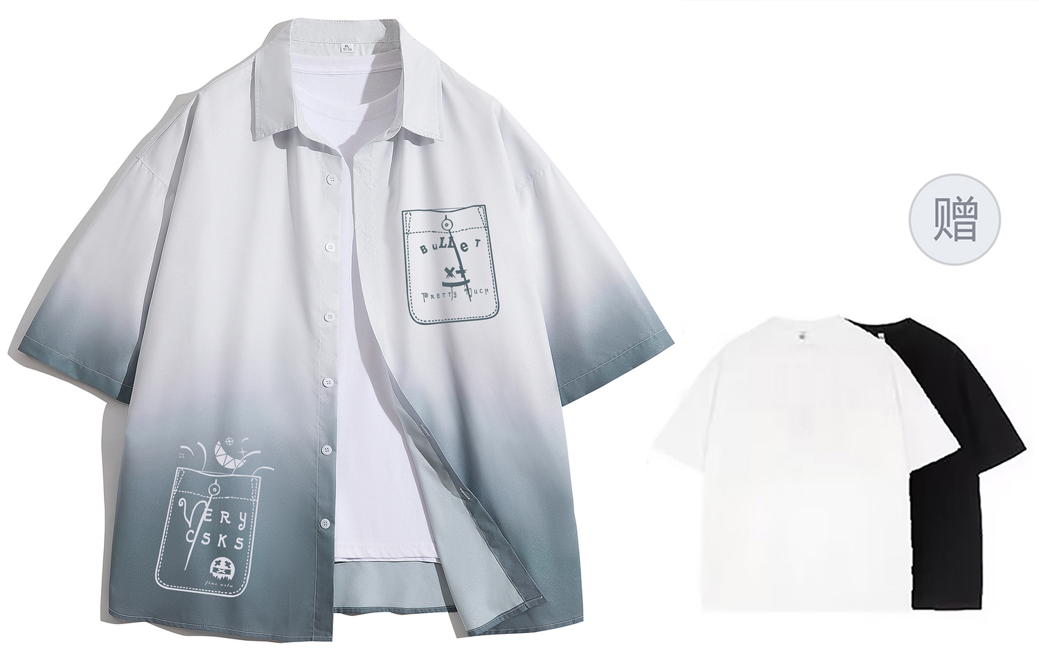 Рубашка в комплекте с ожерельем Унисекс Csks, зеленый (comes with short-sleeved shirt)
Рубашка в комплекте с ожерельем Унисекс Csks, зеленый (comes with short-sleeved shirt)