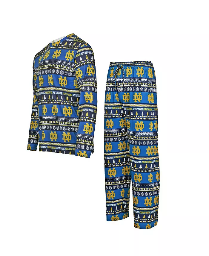 Мужской синий комплект для сна Notre Dame Fighting Irish с длинными рукавами и брюками Concepts Sport
Мужской синий комплект для сна Notre Dame Fighting Irish с длинными рукавами и брюками Concepts Sport