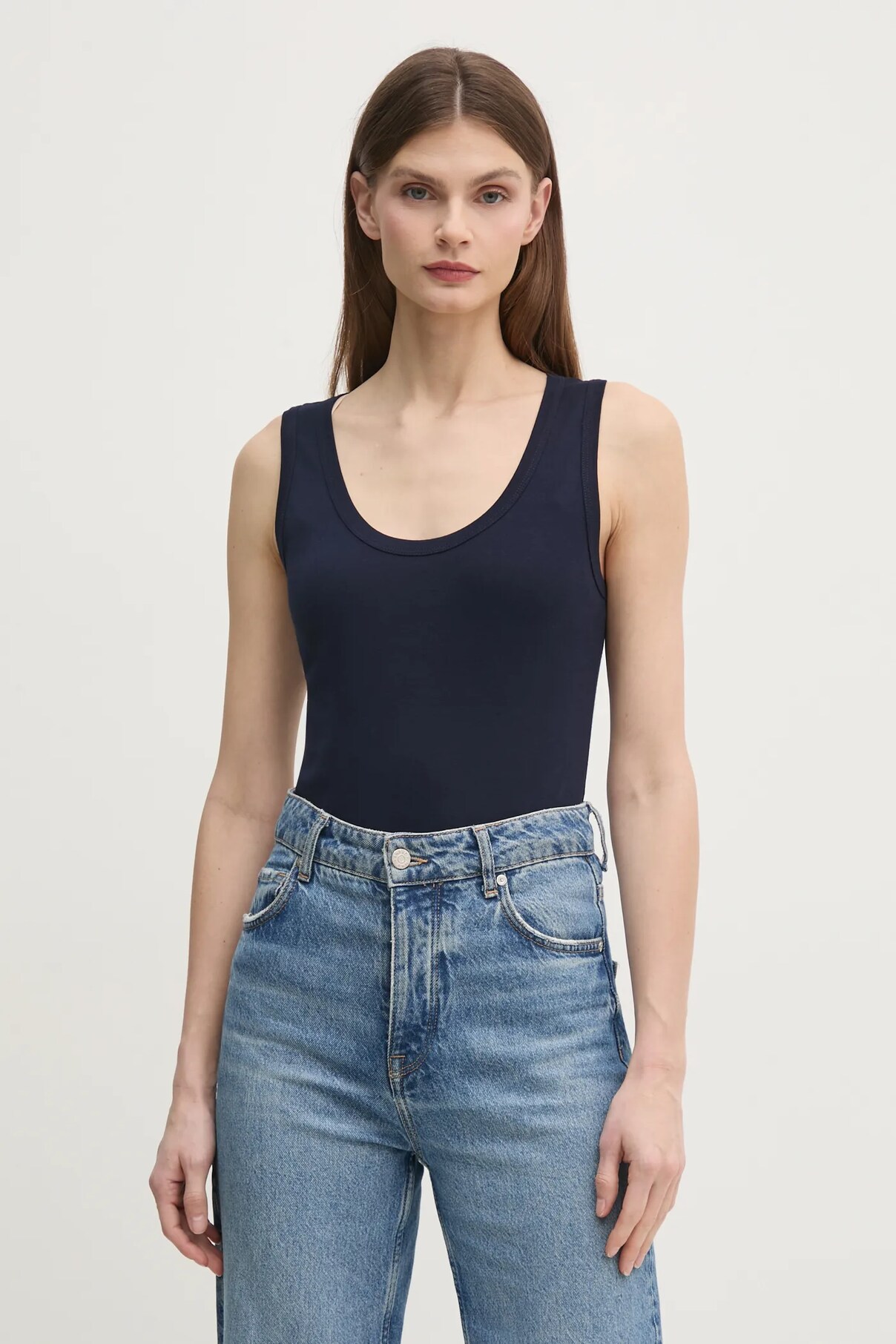 Хлопковый топ United Colors Of Benetton, темно-синий
Хлопковый топ United Colors Of Benetton, темно-синий