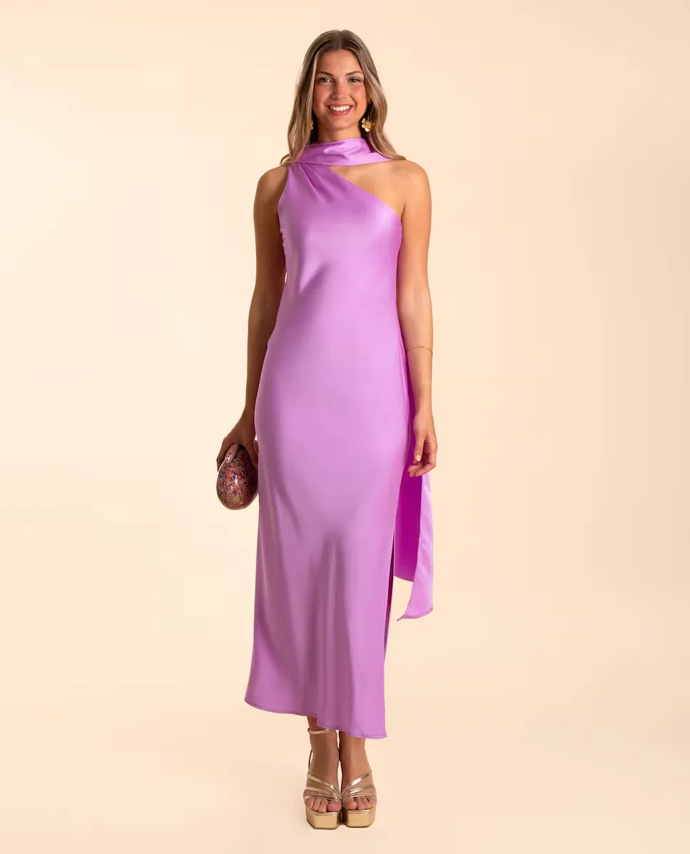 Асимметричное платье миди с бантом The-Are, сиреневый
Асимметричное платье миди с бантом The-Are, сиреневый