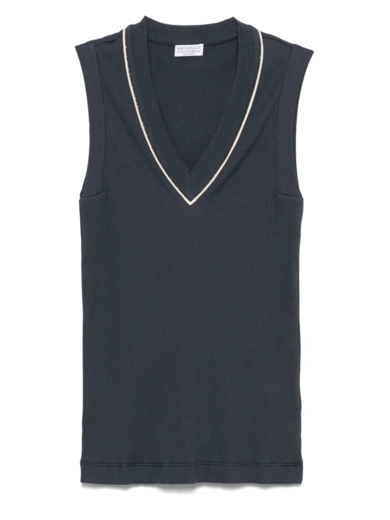 Топ в рубчик Brunello Cucinelli, синий
Топ в рубчик Brunello Cucinelli, синий