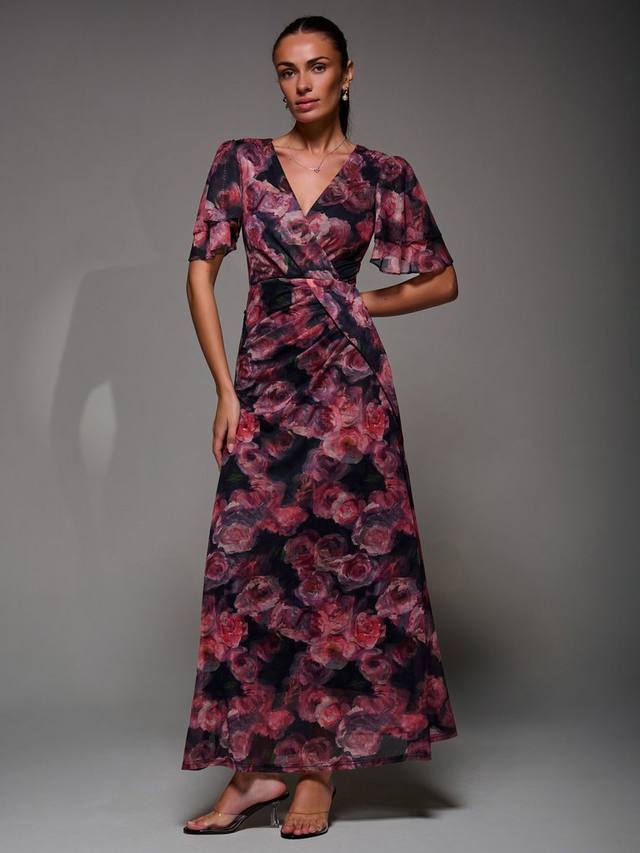 Платье макси с драпированными рукавами ангела Jolie Moi, Pink/Multi
Платье макси с драпированными рукавами ангела Jolie Moi, Pink/Multi