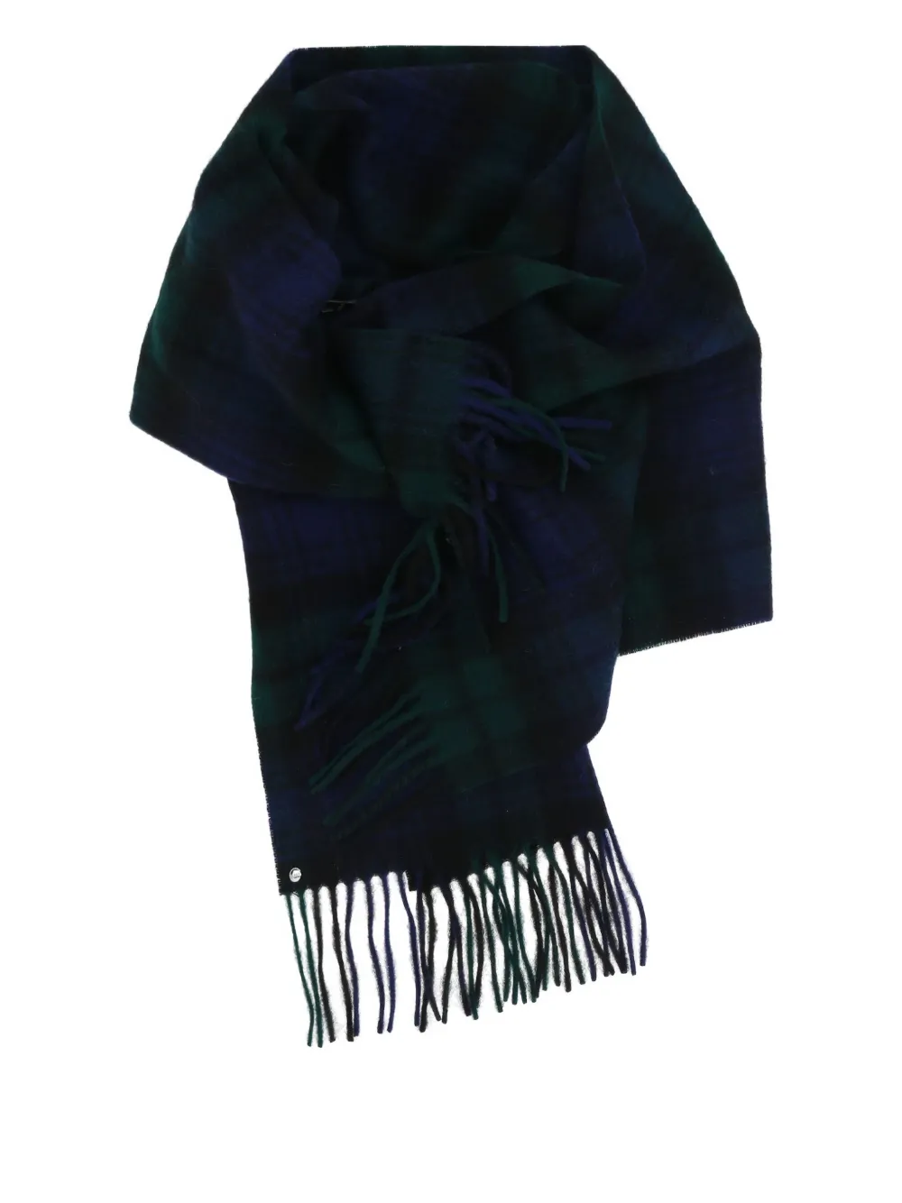 Шерстяной шарф в клетку Bless, синий
Шерстяной шарф в клетку Bless, синий