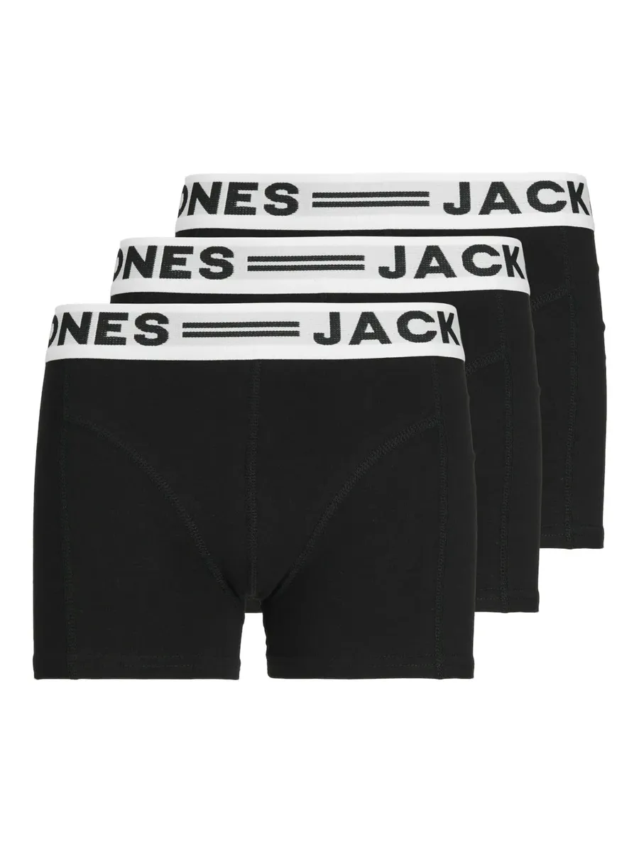 Детские боксеры Jack & Jones "SENSE TRUNKS 3-PACK NOOS" (упаковка, 3 шт.) Jack & Jones Junior, черный
Детские боксеры Jack & Jones "SENSE TRUNKS 3-PACK NOOS" (упаковка, 3 шт.) Jack & Jones Junior, черный