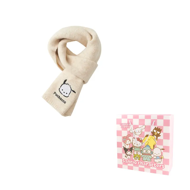 Sanrio Шерстяной шарф унисекс, Beige Yellow Pochacco
Sanrio Шерстяной шарф унисекс, Beige Yellow Pochacco