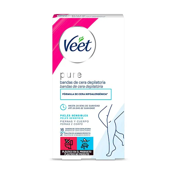 Восковые полоски для тела Pure Veet, 16 UD
Восковые полоски для тела Pure Veet, 16 UD