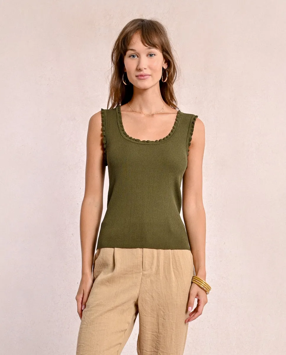 Женский топ из канеле с рюшами Molly Bracken, хаки
Женский топ из канеле с рюшами Molly Bracken, хаки