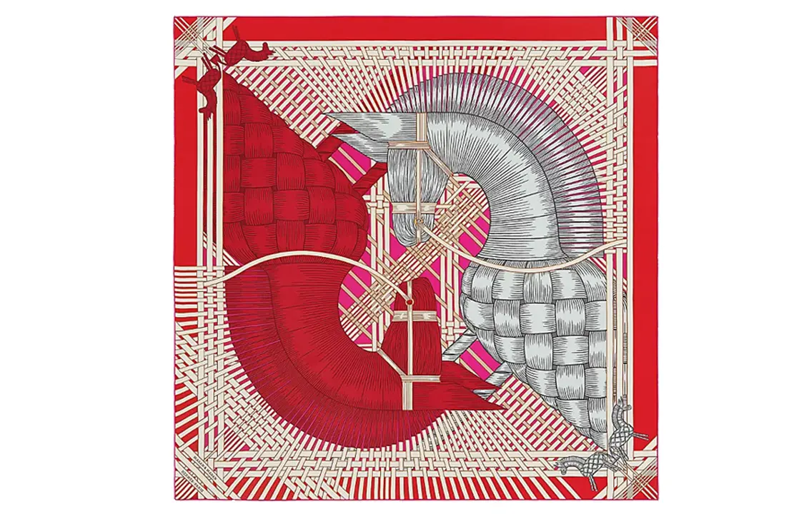 Шелковый платок женский красный HERMES
Шелковый платок женский красный HERMES