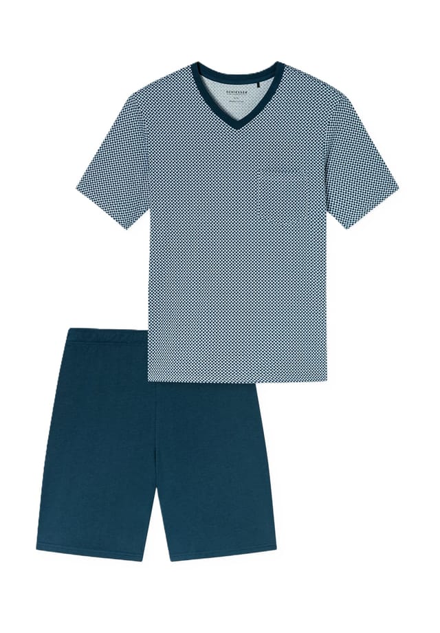 Удобная ночная рубашка-шорты из хлопка с нагрудным карманом Schiesser, голубой
Удобная ночная рубашка-шорты из хлопка с нагрудным карманом Schiesser, голубой