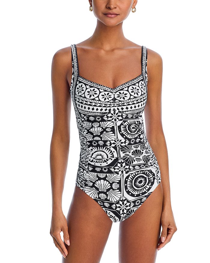 Купальник цельный с рюшами Sweetheart Johnny Was, мультиколор
Купальник цельный с рюшами Sweetheart Johnny Was, мультиколор