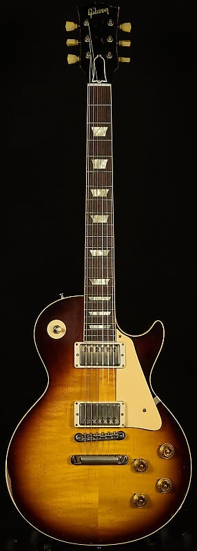 Gibson Custom Shop Wildwood Spec от Тома Мерфи 1958 Les Paul Standard - окрашенный в Мерфи, сильно состаренный
Gibson Custom Shop Wildwood Spec от Тома Мерфи 1958 Les Paul Standard - окрашенный в Мерфи, сильно состаренный