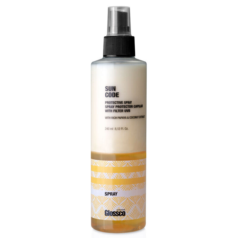 Glossco Sun Code двухфазный спрей для волос с УФ-фильтрами, 240 мл
Glossco Sun Code двухфазный спрей для волос с УФ-фильтрами, 240 мл
